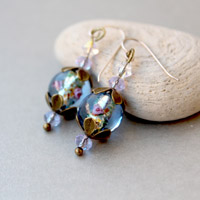 Glass Pebble Earrings