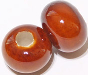 Brown Porcelain Bead