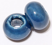 Dark Blue Porcelain Bead