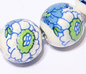 Porcelain Flower Bead