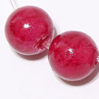 Fuschia Round Bead