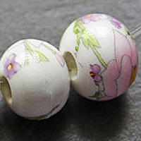 Pink Flower Bead